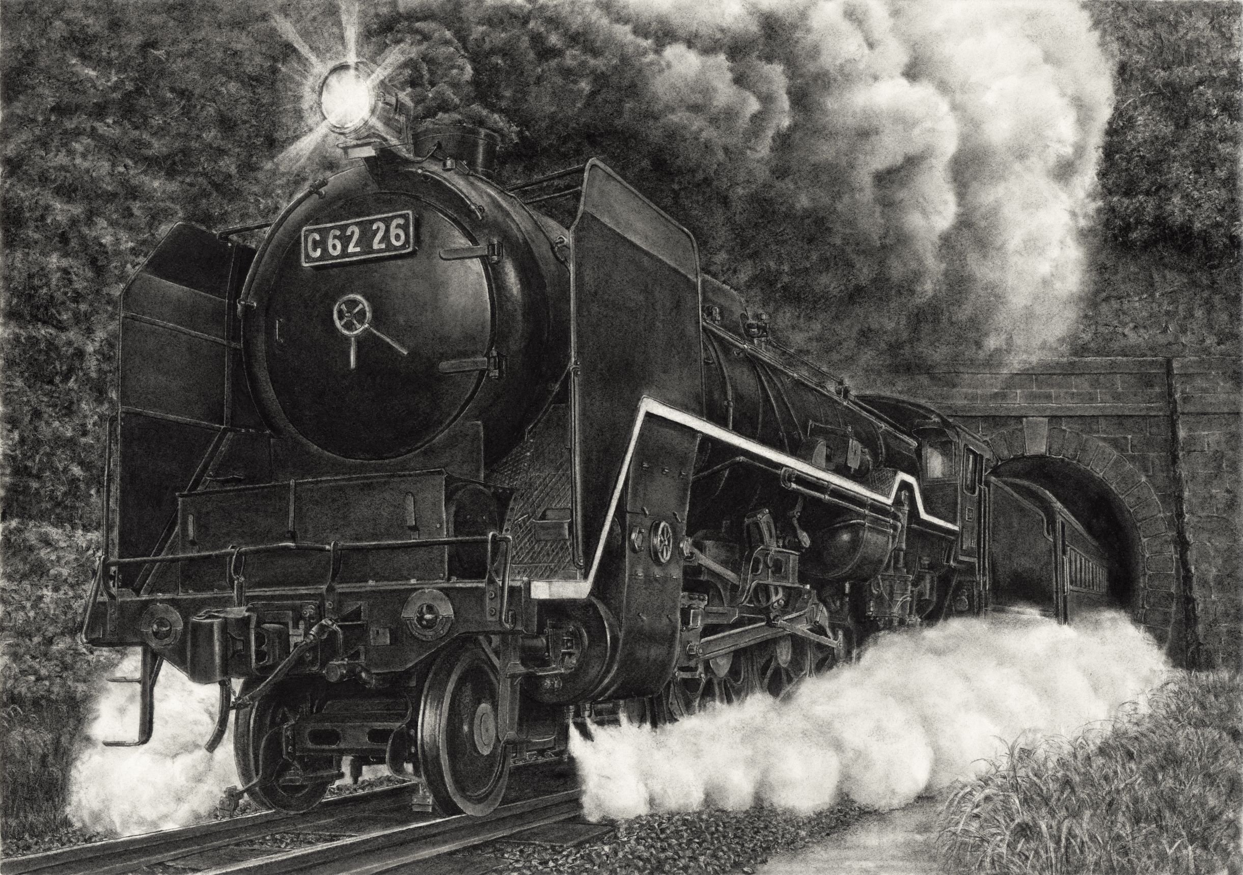 C62 Type Passing Through the Tunnel | A Digital Gallery Connecting
