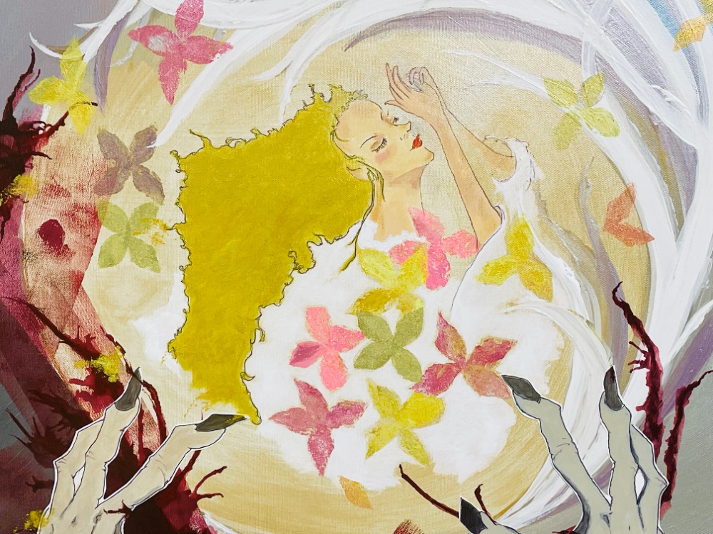 内山田画廊作　絵画（アクリル画）s6号　タイトル未定 DISTORTION9│アート│中尾涼 | DISTORTION9