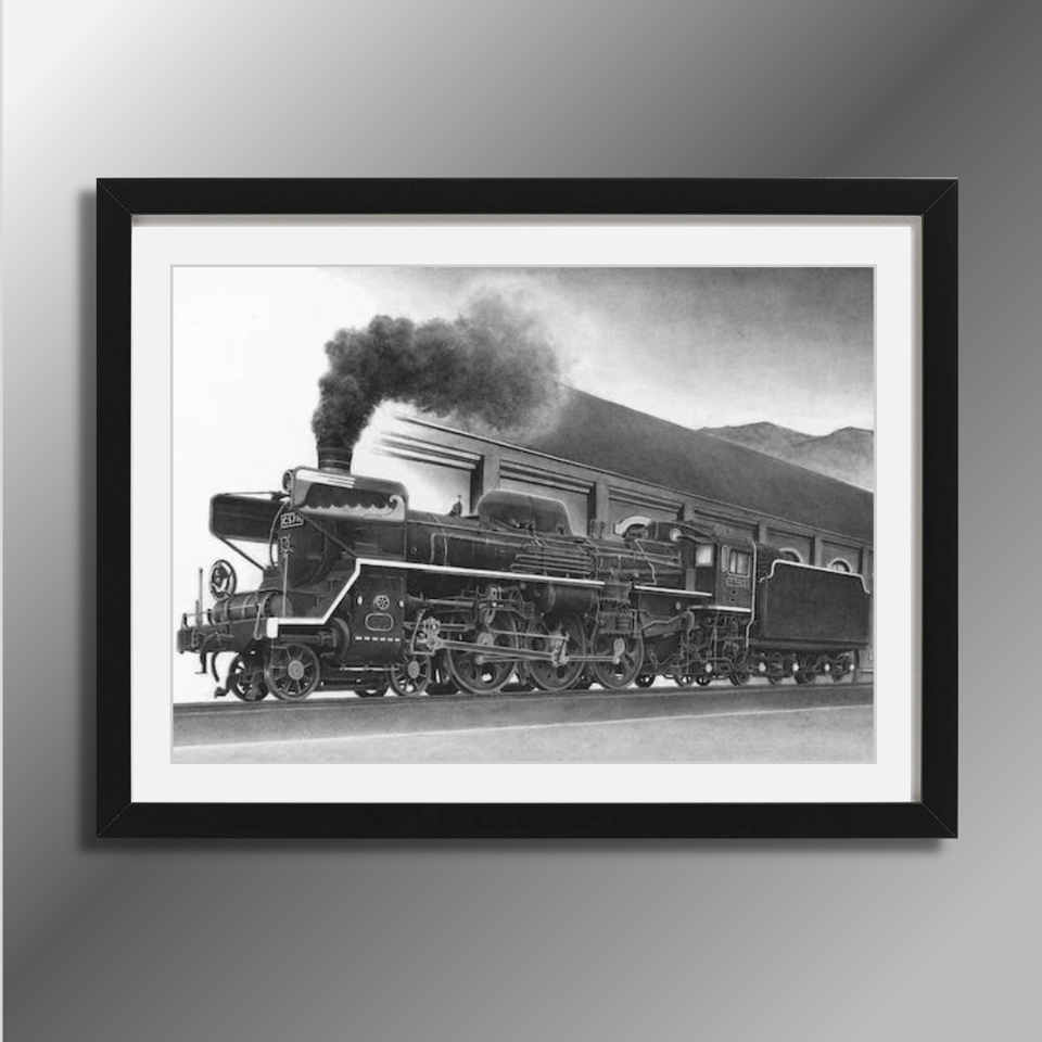 銅版画■蒸気機関車 Yahoo!オークション - PP-4254 送料無料 蒸気機関車 SL 汽車