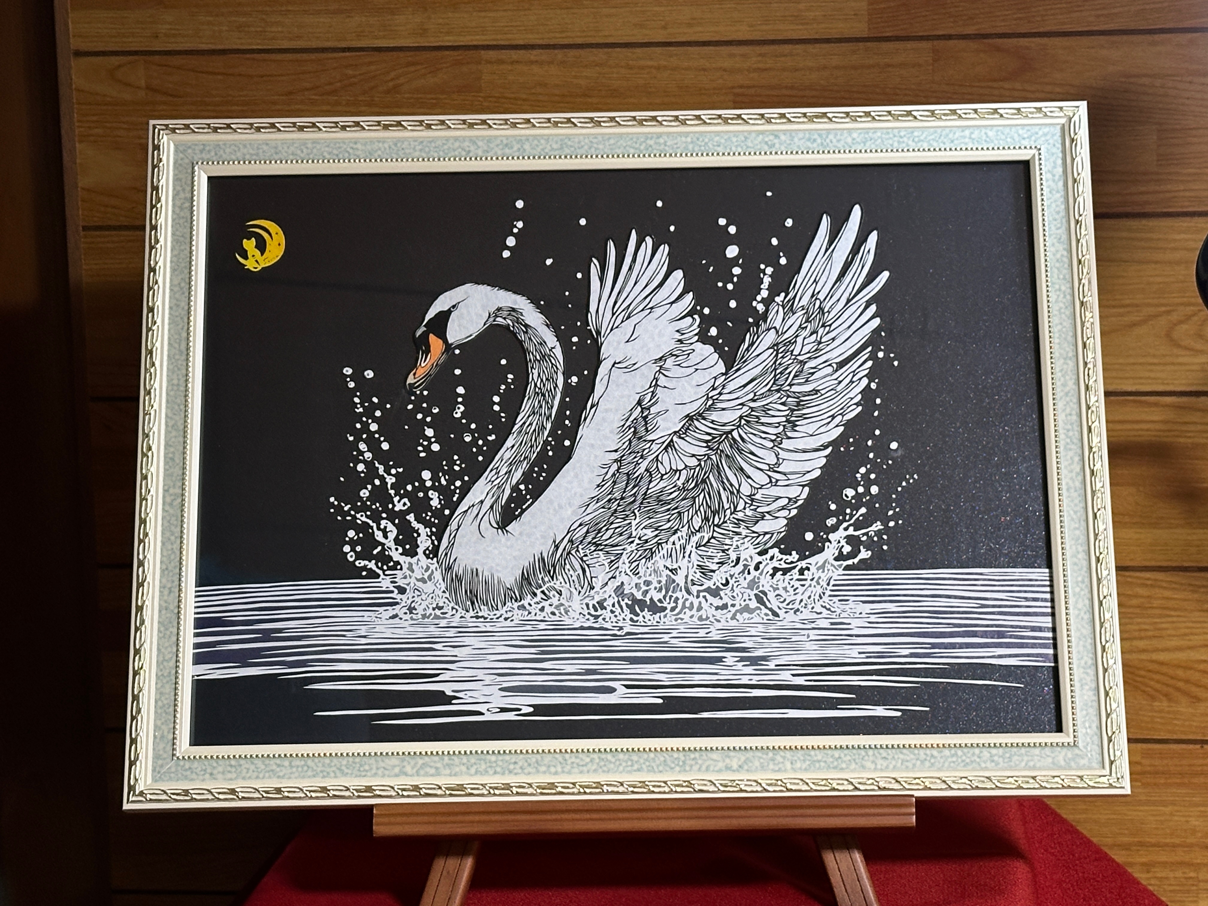 白鳥の水浴び｜あなたと繋がるデジタルギャラリー｜HACKK TAG