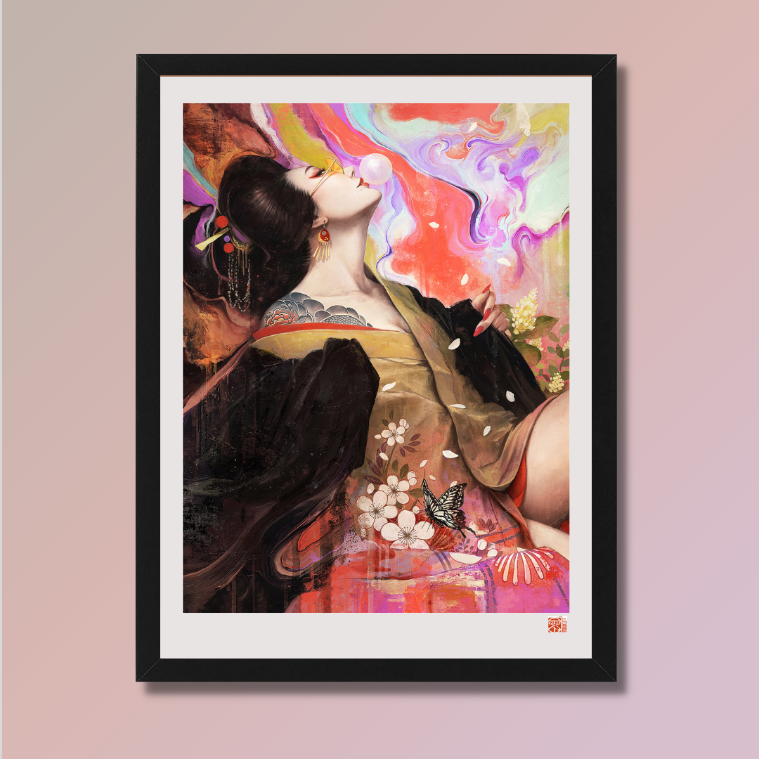 Foxy Lady - 花魁 -｜絵描きのHIRO｜あなたと繋がるデジタルギャラリー